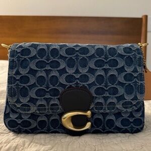 Vintage Coach Denim Shoulder Bag